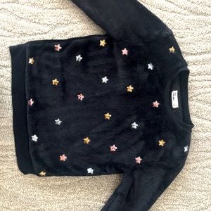Girls sweater with sequin accents